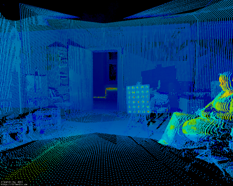 Thermal Point Cloud of Automation Lab