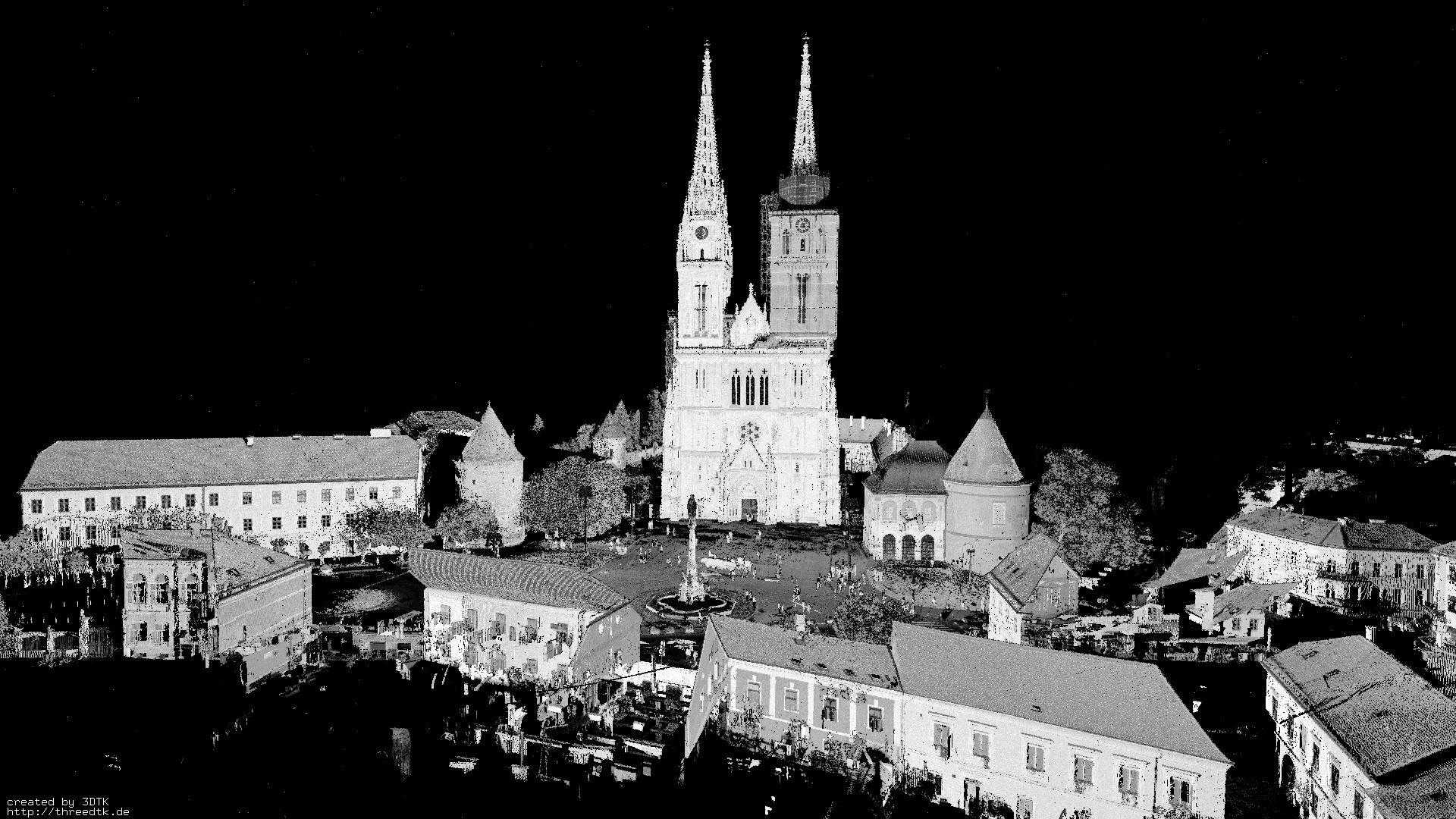 3D Point Cloud from the Zagreb Cathedral