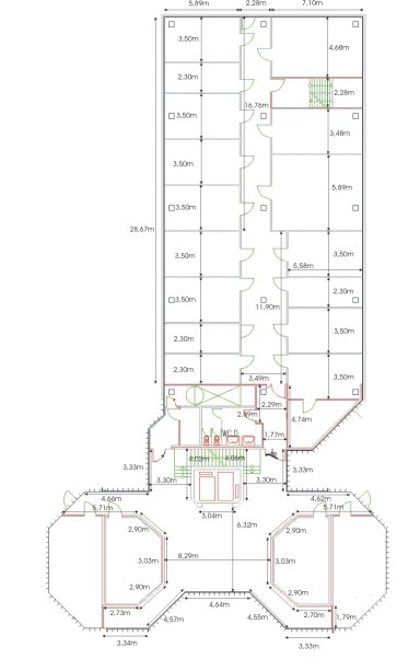 plan of the AVZ building