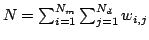 $\displaystyle \V c_m = \frac{1}{N} \sum_{i=1}^{N} \V m_{i}, \qquad \qquad \V c_d = \frac{1}{N}
\sum_{i=1}^{N} \V d_{j}$
